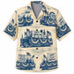 Labor Day Hawaiian Shirt Labor Day Locomotive Print for the Holiday