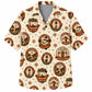 Labor Day Hawaiian Shirt- Laborers Union Badge Print for Summer