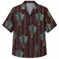 Labor Day Hawaiian Shirt Ledger Card Maroon Print for the Holiday