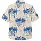 Labor Day Hawaiian Shirt Liberty Bell Cream Print for the Holiday