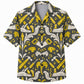 Labor Day Hawaiian Shirt- Mallet and Chisel Ornate Damask in Charcoal
