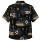 Labor Day Hawaiian Shirt- Midnight Crane Hibiscus Pattern for Summer