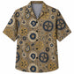 Labor Day Hawaiian Shirt- Mocha Gear Paisley Pattern for the Long Weekend