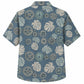 Labor Day Hawaiian Shirt- Monstera Leaf and Bronze Cog Wheel Print