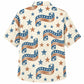 Labor Day Hawaiian Shirt- Ribbon Streamer and Star Parade Print