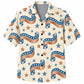 Labor Day Hawaiian Shirt- Ribbon Streamer and Star Parade Print