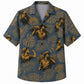 Labor Day Hawaiian Shirt- Riveter and Palm Foliage Print for Workers