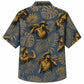 Labor Day Hawaiian Shirt- Riveter and Palm Foliage Print for Workers