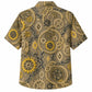 Labor Day Hawaiian Shirt- Rope Chain and Gear Damask Print in Olive