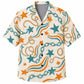 Labor Day Hawaiian Shirt - Rope Chain and Star Ribbon Print for the Cookout