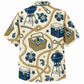 Labor Day Hawaiian Shirt- Rope Cooler Grill Bloom Pattern for Summer