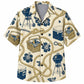 Labor Day Hawaiian Shirt- Rope Cooler Grill Bloom Pattern for Summer