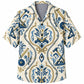 Labor Day Hawaiian Shirt- Rope Damask Saw Crest Design for the Long Weekend
