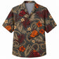 Labor Day Hawaiian Shirt - Rope Frond and Hibiscus Print for Summer