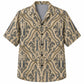 Labor Day Hawaiian Shirt- Rope Knot Damask with Wrench Tool Print