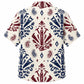 Labor Day Hawaiian Shirt- Saw and Hammer Damask Print for the Long Weekend