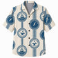 Labor Day Hawaiian Shirt Ship Bolt Stripe Blue Print for the Holiday