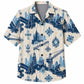 Labor Day Hawaiian Shirt- Skyline Beam Ironworker Pattern for Summer