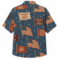 Labor Day Hawaiian Shirt- Solidarity Banner and Flag Print for Summer