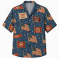 Labor Day Hawaiian Shirt- Solidarity Banner and Flag Print for Summer