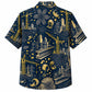 Labor Day Hawaiian Shirt- Starry Night Crane and Girder Skyline Print