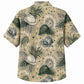 Labor Day Hawaiian Shirt- Tie Dye Burst and Hard Hat Star Print