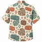 Labor Day Hawaiian Shirt- Toolbox and Monstera Leaf Print for Summer