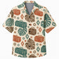 Labor Day Hawaiian Shirt- Toolbox and Monstera Leaf Print for Summer