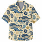 Labor Day Hawaiian Shirt- USA Banner Paisley Star Pattern for Summer
