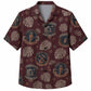 Labor Day Hawaiian Shirt- Union Badge Monstera Design for the Long Weekend