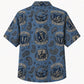 Labor Day Hawaiian Shirt- Union Crest Paisley Print for the Holiday