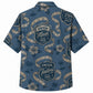 Labor Day Hawaiian Shirt- Union Made Tape Measure Pattern for Summer