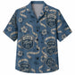 Labor Day Hawaiian Shirt- Union Made Tape Measure Pattern for Summer
