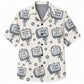 Labor Day Hawaiian Shirt Union Strong Cream Print for the Holiday