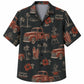 Labor Day Hawaiian Shirt- Vintage Truck and Grill Cookout Print