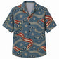 Labor Day Hawaiian Shirt- Waving Flag Ribbon and Bold Star Print