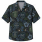 Labor Day Hawaiian Shirt- Welder Union Badge and Sparks Print
