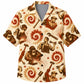 Labor Day Hawaiian Shirt- Welder and Sledgehammer Sunburst Print