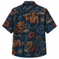 Labor Day Hawaiian Shirt- Woodcarver and Tie Dye Spiral Print