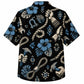Labor Day Hawaiian Shirt- Working Hands Hibiscus and Rope Print