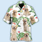 Labrador Retriever Tropical Leaf Style – Hawaiian Shirt