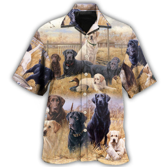 Labrador Retriever Hunting Dog Theme – Hawaiian Shirt