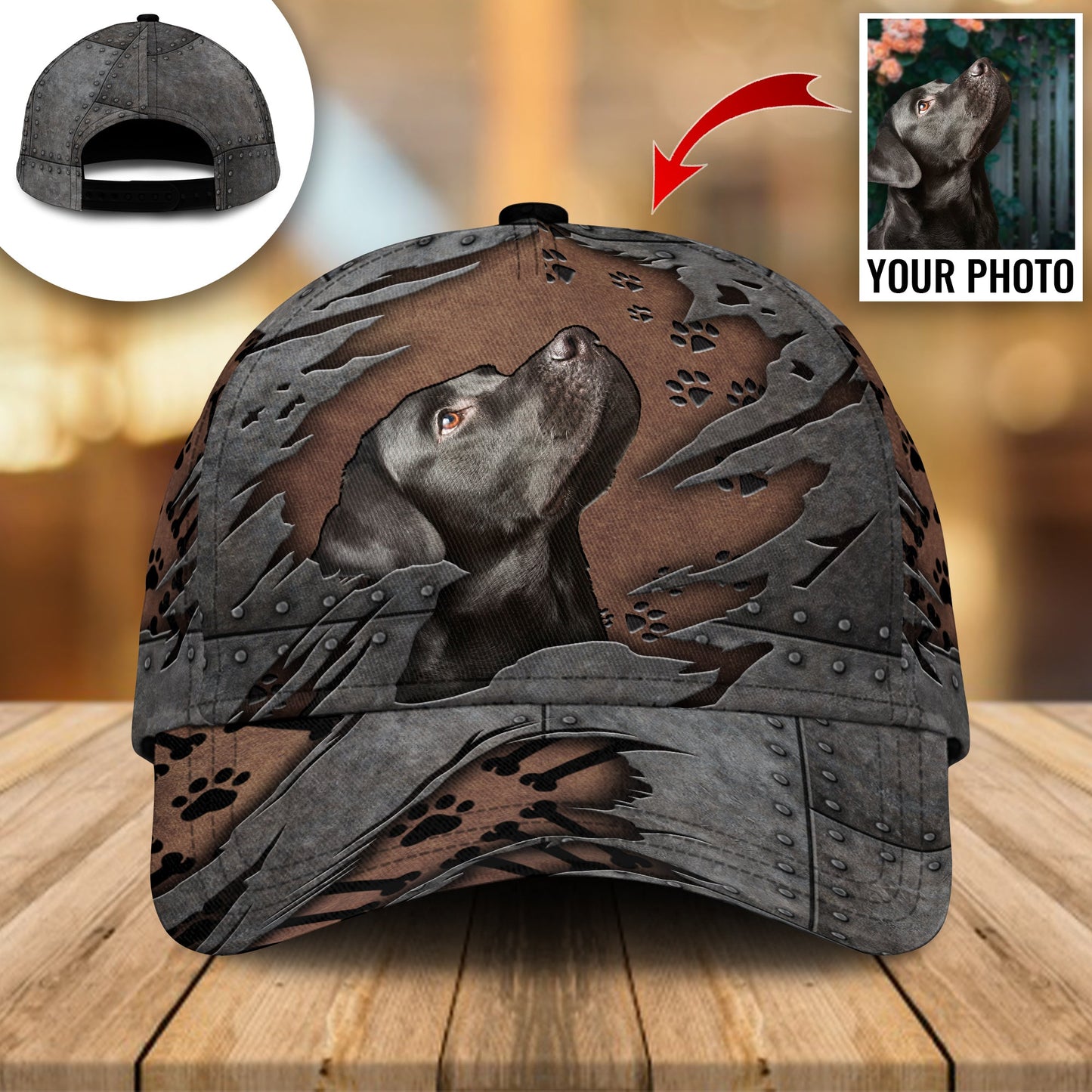 Labrador Retriever Dog Custom Photo Personalized – Classic Cap