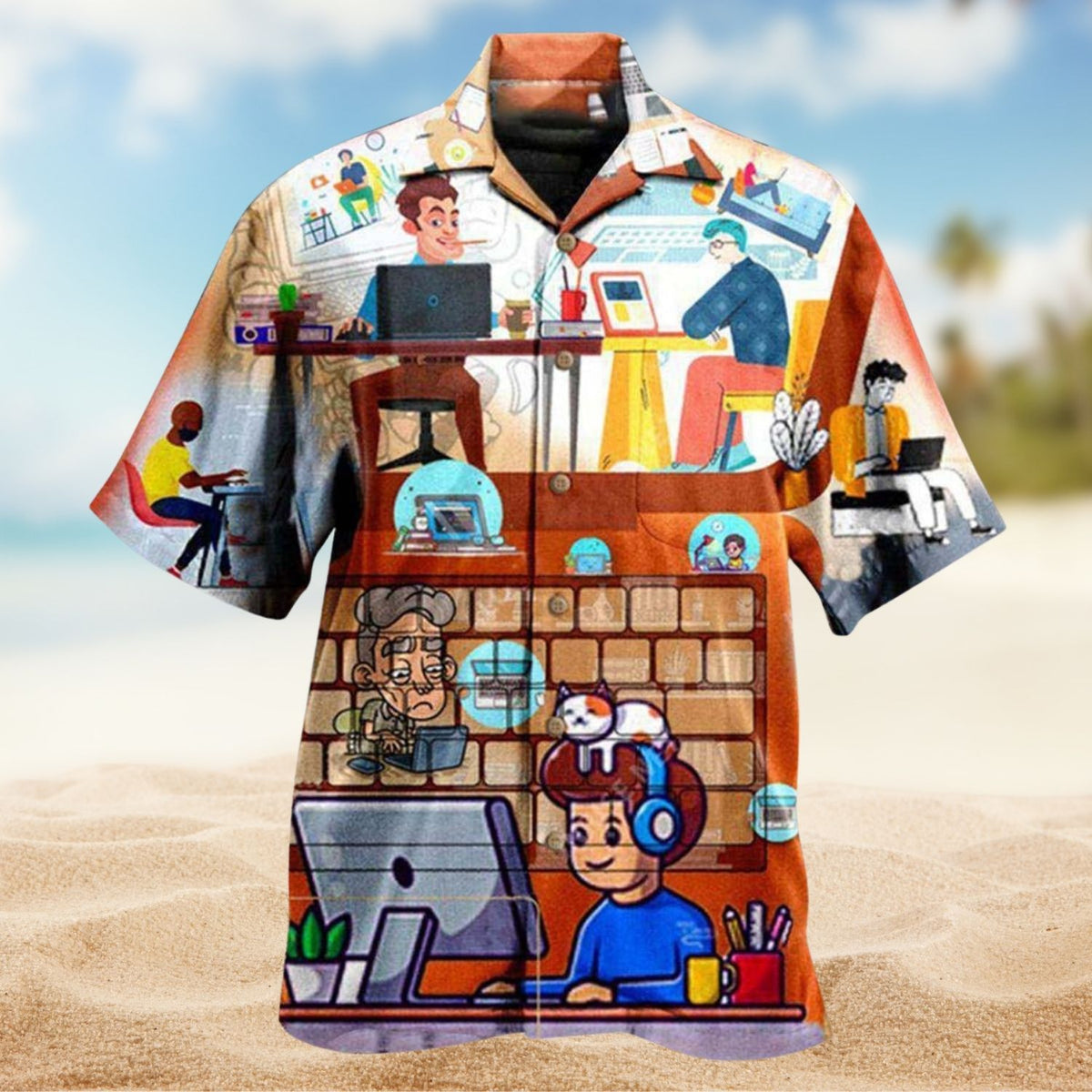 Laptop Goes With Me Everywhere Edition – Hawaiian Shirt