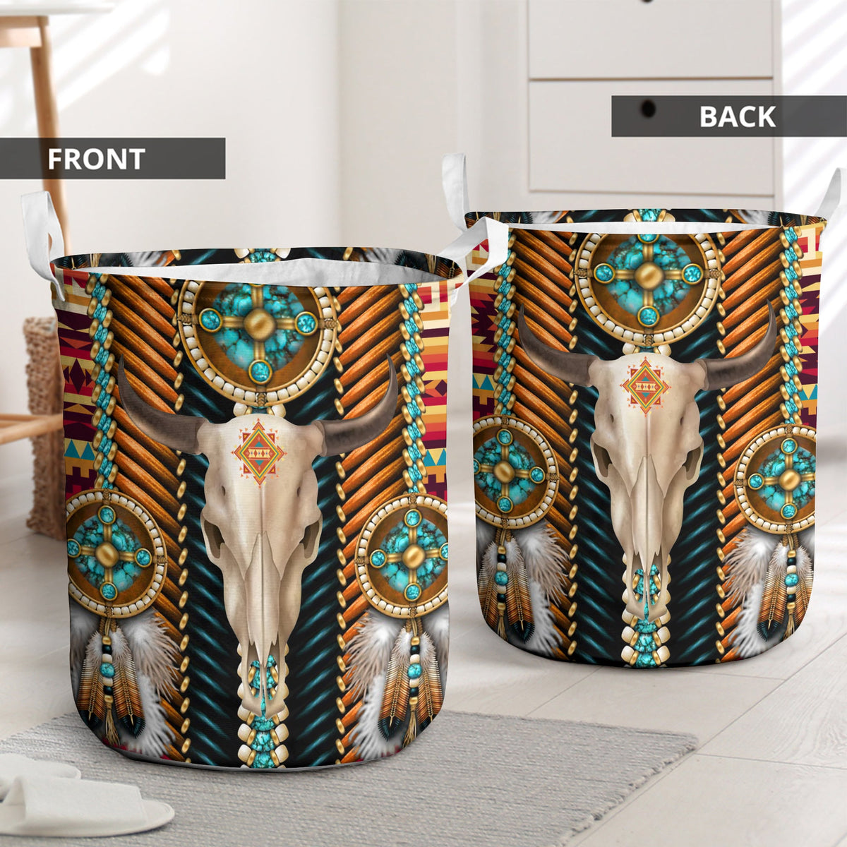 Native Apache Pattern Style - Laundry Basket