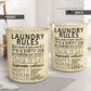 Laundry Rules Lover - Laundry Basket - Owls Matrix LTD