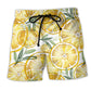 Lemon Basic Hot Summer Print – Beach Short