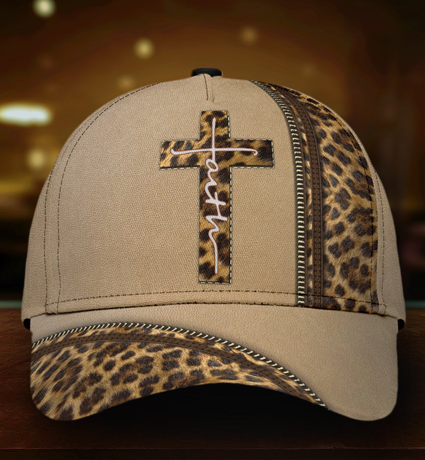 Leopard Faith Cross – Classic Cap