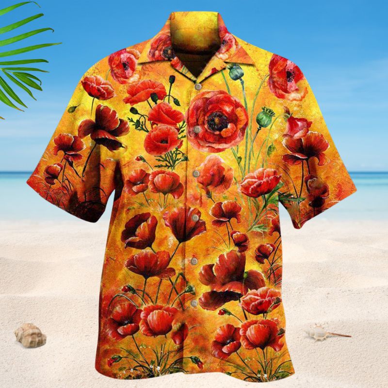Lest We Forget Poppies Edition – Hawaiian Shirt