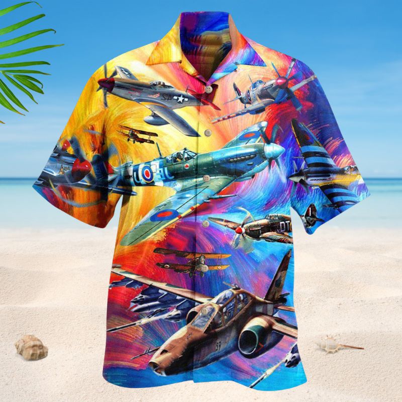 Let The Adventures Begin Aircraft Edition – Hawaiian Shirt